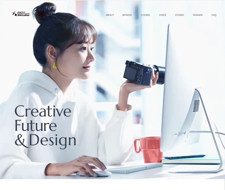 クリエイタースクールのLP FV画像